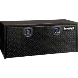 Buyers Steel Underbody Truck Box W/ Diamond Tread Aluminum Door - Black 18x18x48 - 1702510
