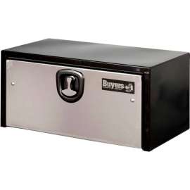 Buyers Steel Underbody Truck Box w/ SS Door - Black 18x18x36 - 1702705