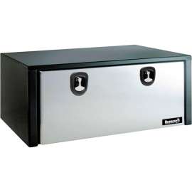 Buyers Steel Underbody Truck Box w/ SS Door - Black 18x18x48 - 1702710