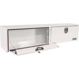 Buyers Stainless Steel Topside Truck Box w/ T-Handle - White 16x13x96 - 1702860