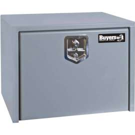 Buyers Steel Underbody Truck Box w/ Stainless Steel T-Handle - Primed Gray 18x18x24 - 1702900