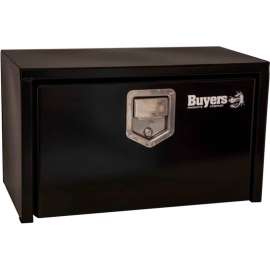 Buyers Steel Underbody Truck Box w/ Rotary Paddle - Black 14x12x24 - 1703150
