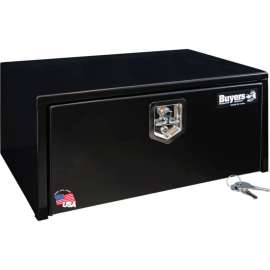 Buyers Steel Underbody Truck Box w/ Stainless Steel T-Handle - Black 14x16x30 - 1703303