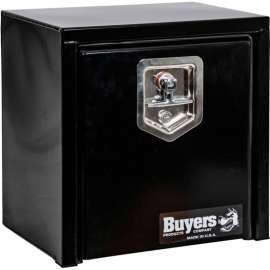 Buyer's Black Steel Underbody Truck Box with T-Handle, 15x13x15 - 1703320