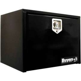 Buyer's Black Steel Underbody Truck Box with T-Handle, 15x13x30 - 1703324