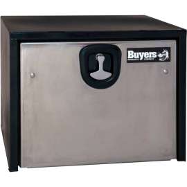 Buyers Steel Underbody Truck Box w/ SS Door - Black 24x24x48 - 1704710