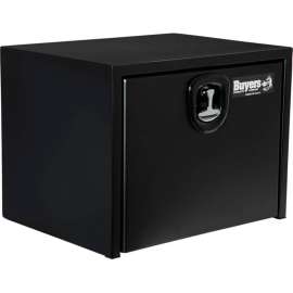 Buyers Products Steel Underbody Truck Box W/ 3-Point Latch - Textured Matte Black 24x24x30 - 1734503