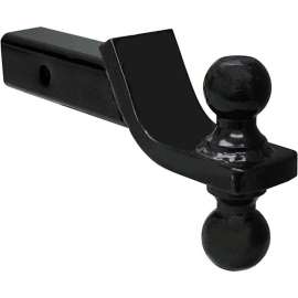 Buyers Products Towing Ball Mount w/ Dual Black Balls - 1-7/8" And 2" Balls - 1803210