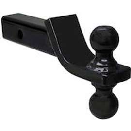 Buyers Products Towing Ball Mount w/ Dual Black Balls - 2" And 2-5/16" Balls - 1803215