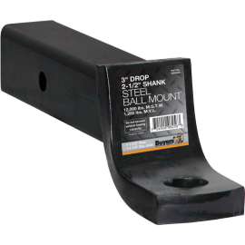 Buyers Products 2-1/2" Heavy-Duty Ball Mount w/ 3" Drop x 10" Long Tube - 1803405