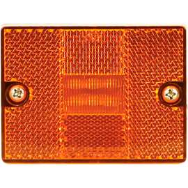 Buyers 2.875" Amber Rectangular Marker/Clearance Light With Reflex With 6 LED - 5622726