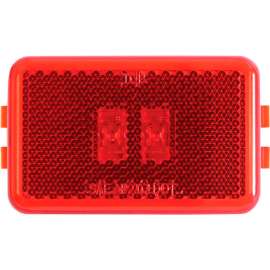 Buyers 3.125" Red Rectangular LED Marker/Clearance Light with Reflex - 5623113