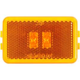 Buyers 3.125" Amber Rectangular LED Marker/Clearance Light with Reflex - 5623123