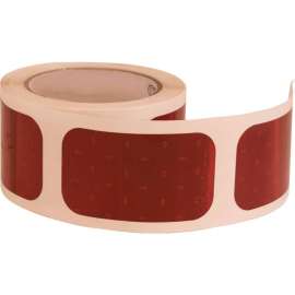 Buyers 3.5" Red Rectangular DOT Stick-On Reflectors - 500 Per Roll - 5623520