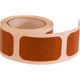 Buyers 3.5" Amber Rectangular DOT Stick-On Reflectors - 500 Per Roll - 5623521