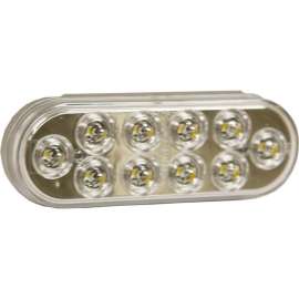 Buyers 6" Clear Oval Backup Light With 10 LED - 5626311
