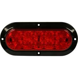 Buyers 6" Red Oval Stop/Turn/Tail Surface Mount Light Kit With 10 LED - 5626552