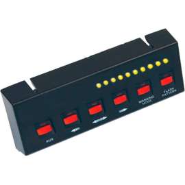 Buyers Black Pre-Wired 6-Switch Panel 4-On/Off 2-Momentary - 6391207