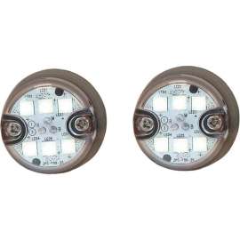 Buyers 25 Foot Clear Push-On Hidden Strobe Kit With In-Line Flashers With 6 LED - 8891325