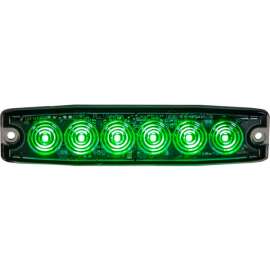 Buyers 5.14" Green Surface Mount Ultra-Thin LED Strobe Light - 8892209