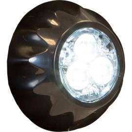 Buyers 1" Clear Round Surface/Recess Mount Strobe Lights With 3 LED - 8892401