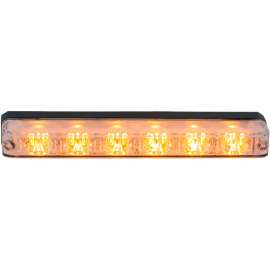 Buyers 5.19" Amber Low Profile Strobe for Narrow Grill Spacing With 6 LED - 8892800