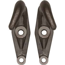 Buyers Products 2-Hole Plain Finish Drop-Forged Heavy Duty Towing Hook 2 Packs - B2801A