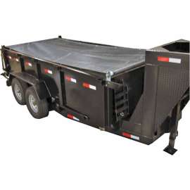 Buyers Aluminum Tarp System with Mesh Tarp, 5 Ft. x 18 Ft. - DTR8018