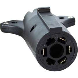 Buyers Products 7-Way Flat to 4-Way Round Plastic Trailer Connector Adapter - TC2074P