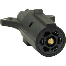 Buyers Products 7-Way Flat to 5-Way Round Plastic Trailer Connector Adapter - TC2075P