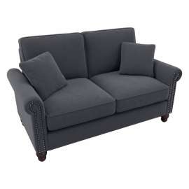 Bush Business Furniture Coventry Loveseat Sofa, 61"W x 33-7/16"D x 35-3/4"H, Dark Gray