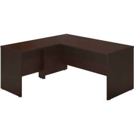 Bush Furniture Wood Desk with Straight Front and Return - 66"W - Mocha Cherry - Series C Elite