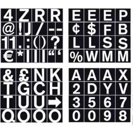 MasterVision 1" Magnetic Set of Letters, Numbers & Symbols