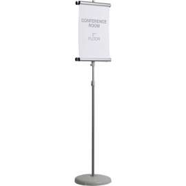 MasterVision Adjustable Clip Sign Stand, 73" X 12", Gray Stand