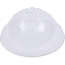 Boardwalk PET Cold Cup Dome Lids, Fits 12oz - 24oz Cups, 100 Lids/Sleeve, 10 Sleeves/Case