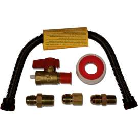 ProCom 24" Universal Gas Appliance Hook-up Kit, Black