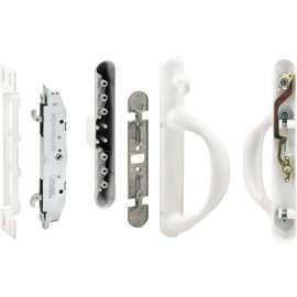 Prime-Line C 1308 Patio Door Handle Set, White, Mortise System, Right Hand