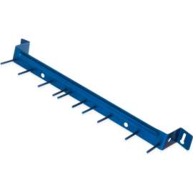 Carlisle Spectrum Aluminum Brush Rack, Blue, 17", 10 Hooks - 4073514