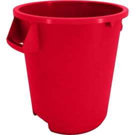 Carlisle Bronco Round Waste Container 10 Gallon, Red - 84101005