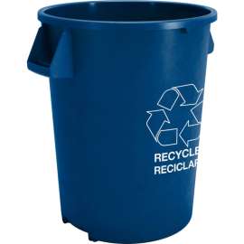 Carlisle Bronco Recycling Waste Container 32 Gallon, Blue - 841032REC14