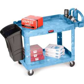 Rubbermaid Premium Universal Utility Cart - 36"Wx24"D Shelf - 38-1/8"H - Blue