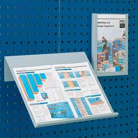 Bott Toolboard Shelf For Perfo Panels - Angled Document Holder - 18"Wx14"D (Double Letter Size)