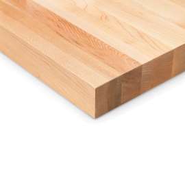 Global Industrial Workbench Top, Maple Butcher Block Square Edge, 120"W x 36"D x 1-3/4" Thick
