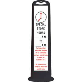Cortina Trailblazer 03-768BLK-SSH Vertical Panel, Black, 45", XL, "Special Store Hours"