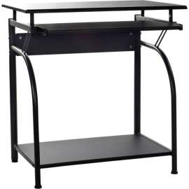 OneSpace 50-1001 Stanton Computer Desk with Pull-Out Keyboard Tray, Black