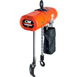 CM Lodestar VS Electric Chain Hoist, 1/2 Ton, 20' Lift, 2.6-16 FPM, 115-1-60, 2-Step Control, w/ CC