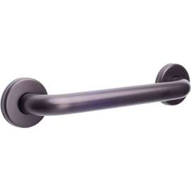 CSI Bathware 18" Straight Grab Bar, Stainless Steel - 1-1/4"Dia, Oil Rub Bronze - BAR-SB18-TW-125-OB