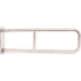 CSI Bathware 29" Flip Down, Swing Up Grab Bar, Stainless Steel, Satin - BAR-FB29-125-SA