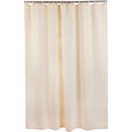 CSI Bathware 66" x 72" Assure Heavy-Duty Commercial Shower Curtain W/ Hooks, White - CUR66x72
