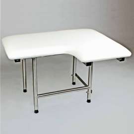 CSI Bathware 28" x 21" L-Shape Folding Padded Shower/Bath Seat, Left Handed - SEA-SD2821-LH-PA